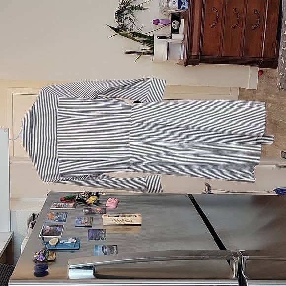 NWT Bailey/44 Striped Cross Body Tie Dress - Picture 6 of 8